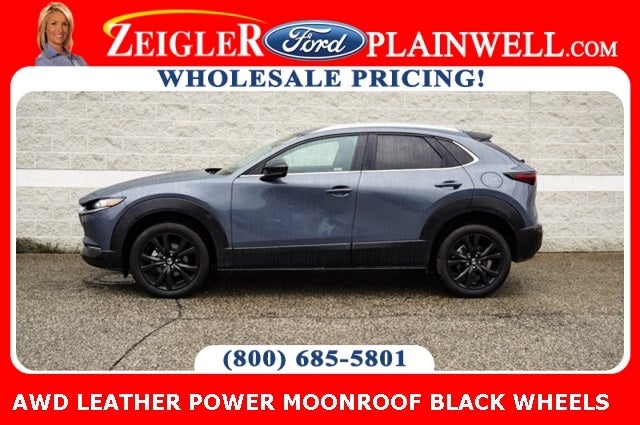 2023 Mazda CX-30 2.5 S Carbon Edition AWD LEATHER POWER MOONROOF BLACK WHEELS