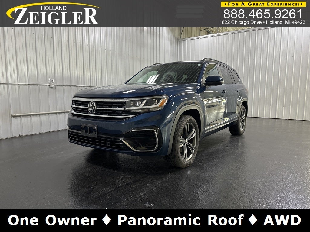 2021 Volkswagen Atlas 3.6L V6 SE w/Technology R-Line W/ PANORAMIC SUNROOF &amp; 2ND ROW CAPTAIN CHAIRS