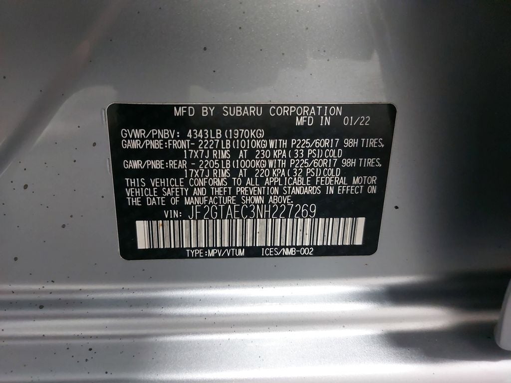 2022 Subaru Crosstrek Premium