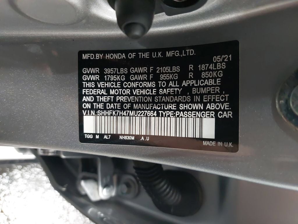 2021 Honda Civic Sport