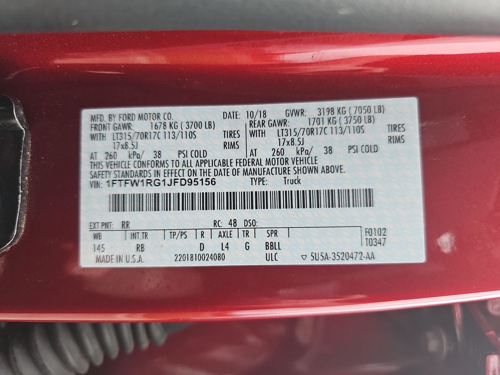 2018 Ford F-150 Raptor