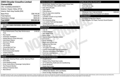 2005 Chrysler Crossfire Limited