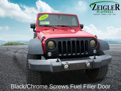 2016 Jeep Wrangler Unlimited Sport Black Bear Package