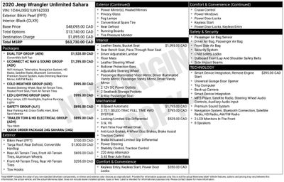 2020 Jeep Wrangler Unlimited Sahara