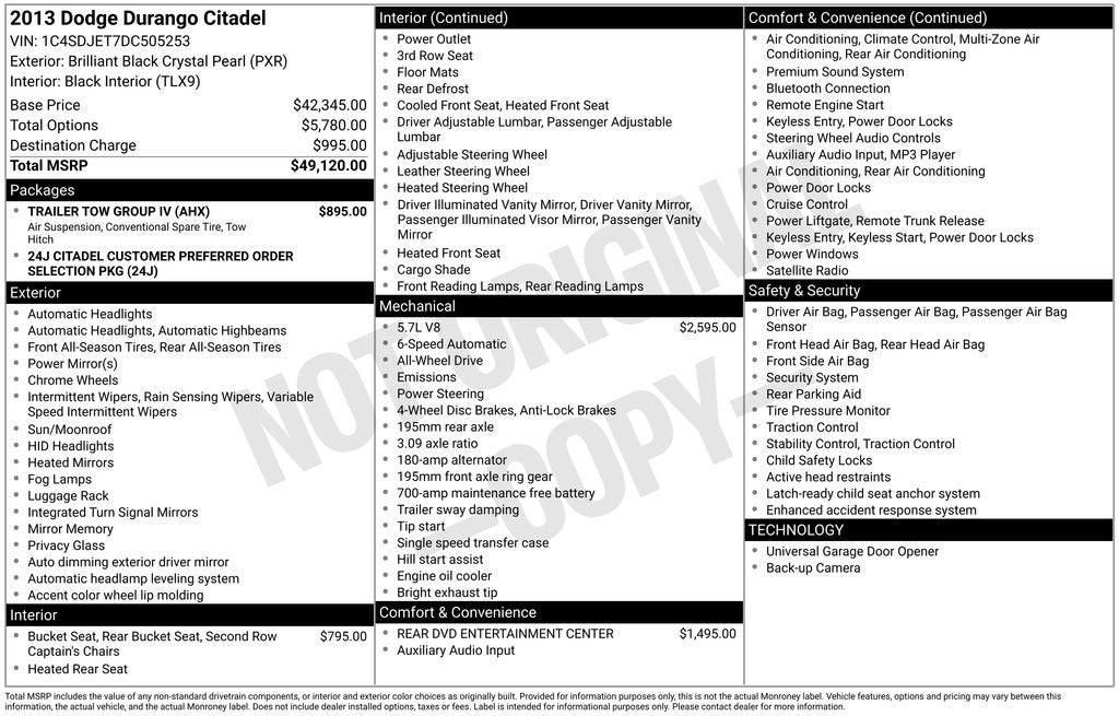 2013 Dodge Durango Citadel