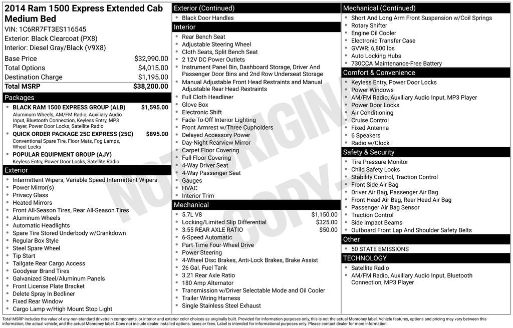 2014 RAM 1500 Express
