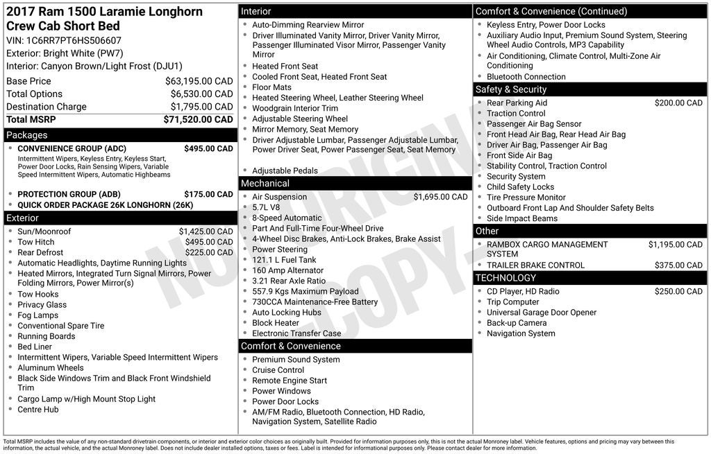 2017 RAM 1500 Laramie Longhorn