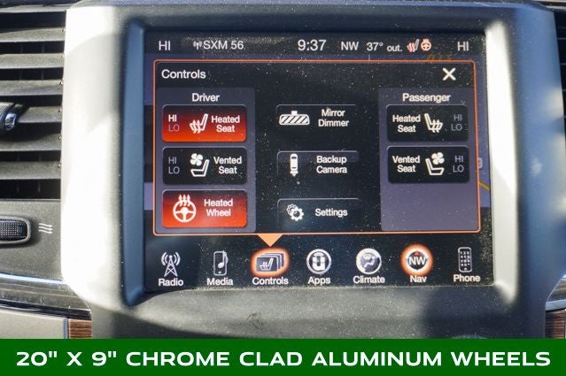 2017 RAM 1500 Laramie Navigation System & Uconnect 3C Nav w/8.4" Display