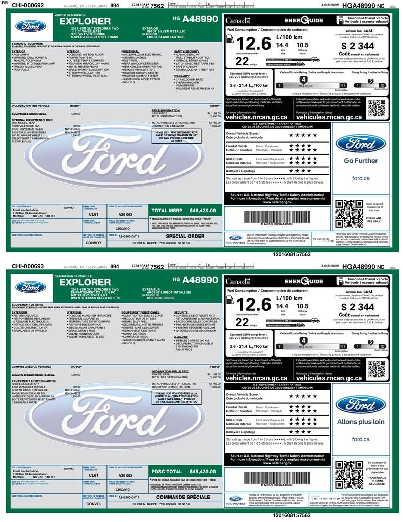 2017 Ford Explorer XLT 3rd row seat