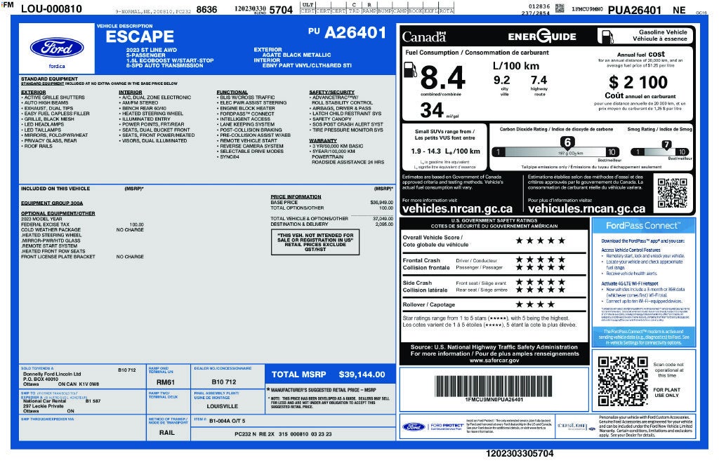 2023 Ford Escape ST-Line
