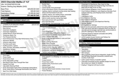 2023 Chevrolet Malibu LT 1LT