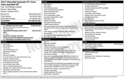 2017 Chevrolet Colorado Z71