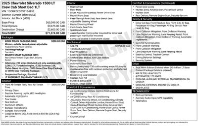 2025 Chevrolet Silverado 1500 LT 12.3'' Multicolor Display & Navigation System