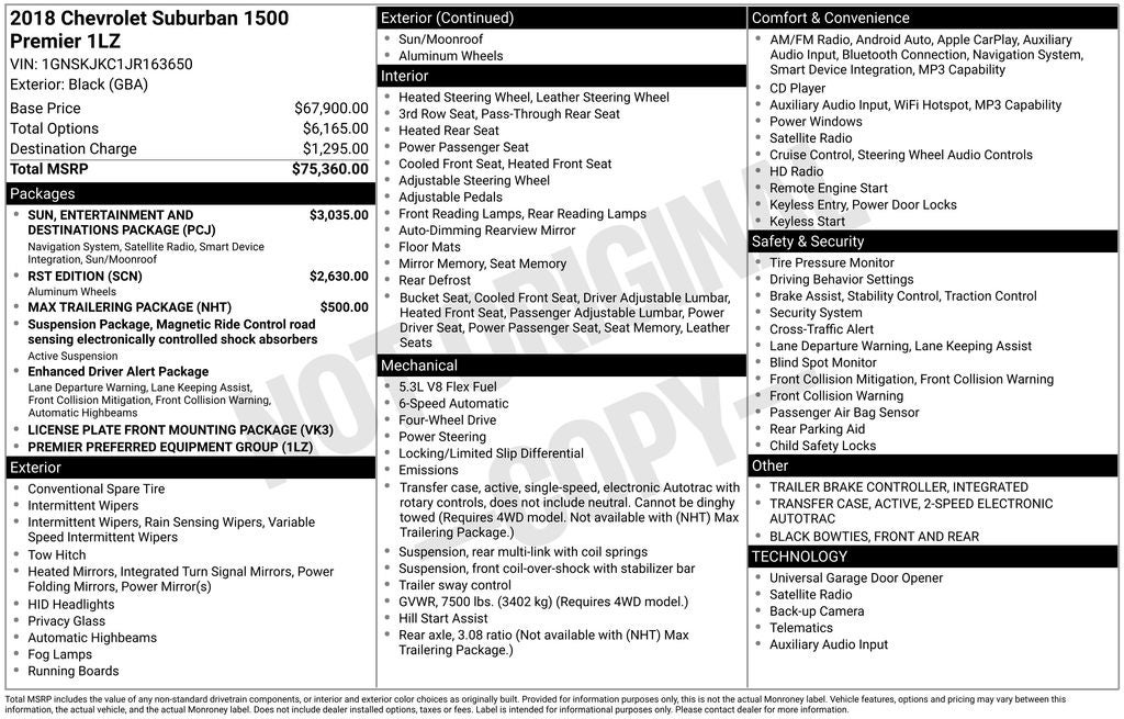 2018 Chevrolet Suburban Premier