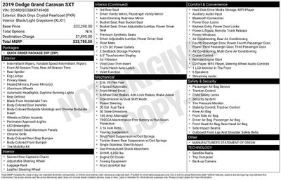 2019 Dodge Grand Caravan SXT