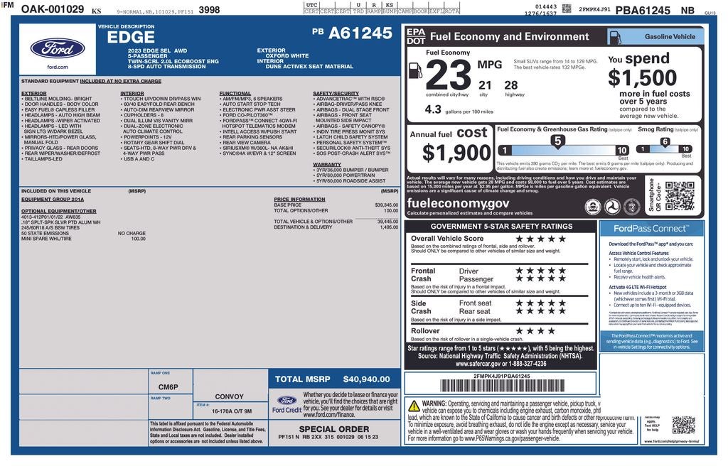2023 Ford Edge SEL