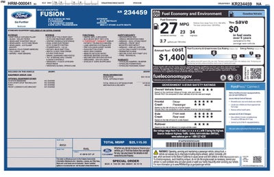 2019 Ford Fusion SE