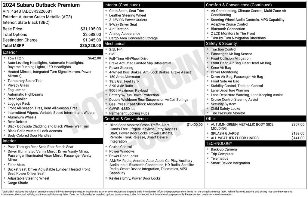 2024 Subaru Outback Premium
