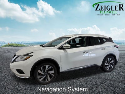 2016 Nissan Murano Platinum Power Panoramic Moonroof