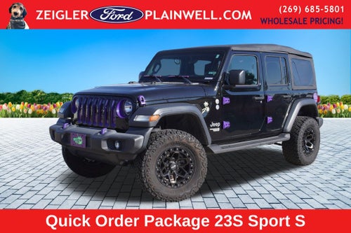 2018 Jeep Wrangler Unlimited Sport S V6 4 DOOR LIFT KIT CUSTOM WHEELS TIRES