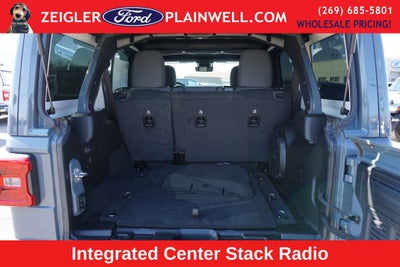 2024 Jeep Wrangler Sahara Hard Top Sky One Touch Power Moonroof Top Tech &