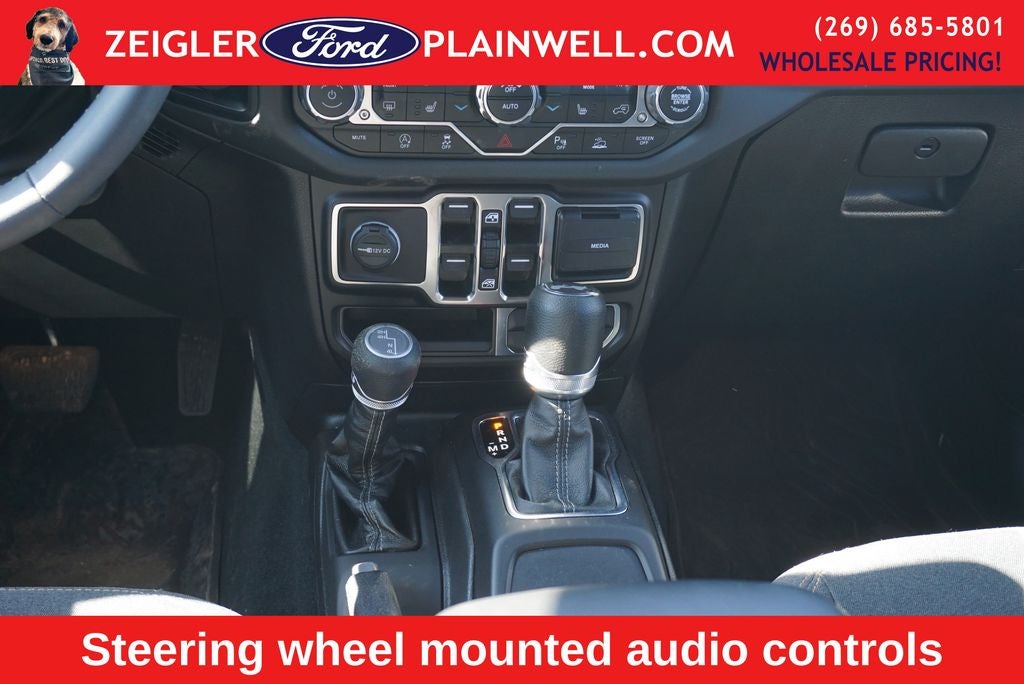 2024 Jeep Wrangler Sahara Hard Top Sky One Touch Power Moonroof Top Tech &