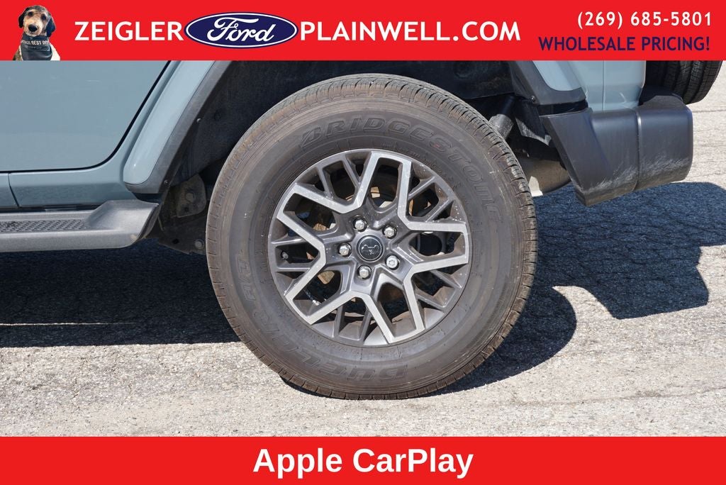 2024 Jeep Wrangler Sahara Hard Top Sky One Touch Power Moonroof Top Tech &