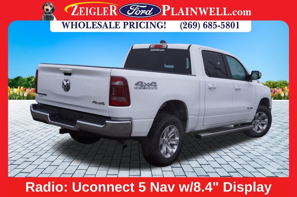 2023 RAM 1500 Laramie CREW CAB 4x4 Navigation Heated Front Leather Heate