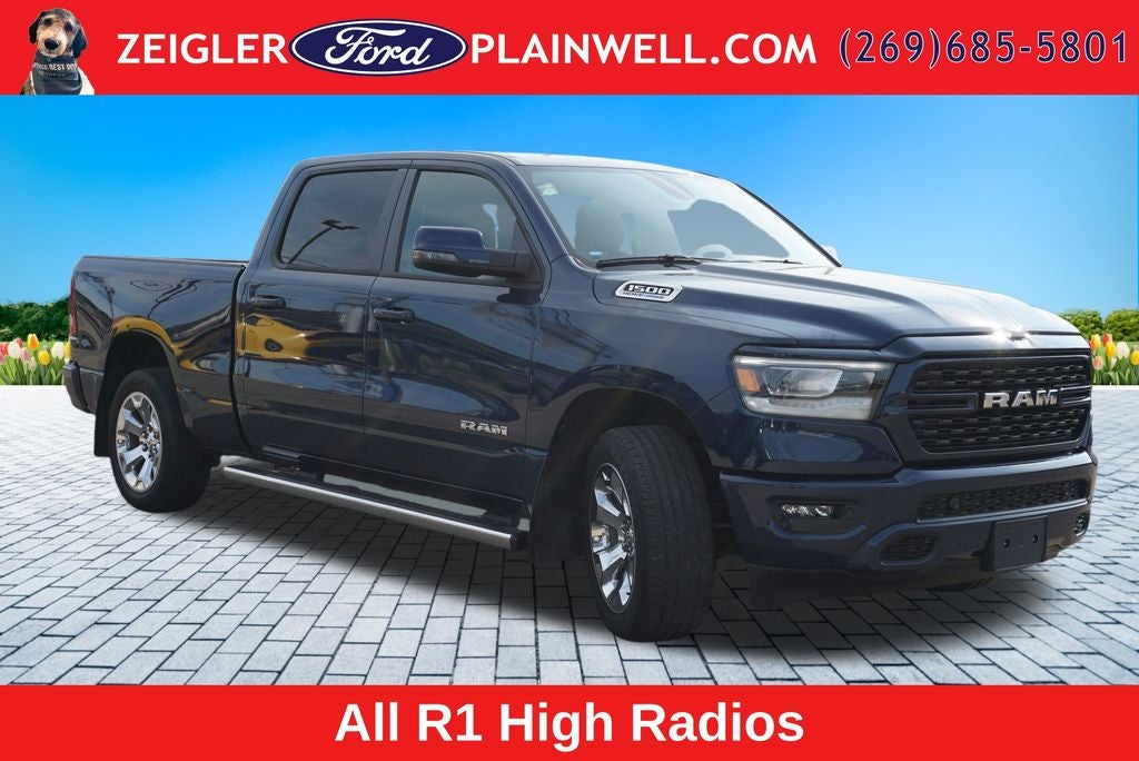 2023 RAM 1500 Big Horn/Lone Star SPORT PKG CREW CAB 4X4 HEMI 20" CHROMES