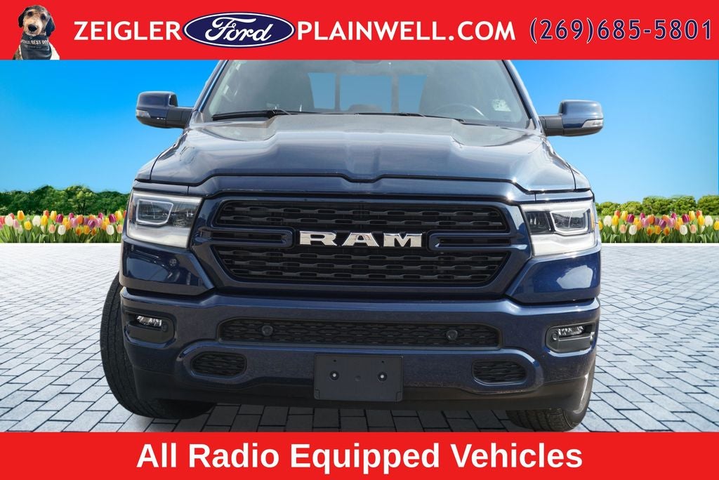 2023 RAM 1500 Big Horn/Lone Star SPORT PKG CREW CAB 4X4 HEMI 20" CHROMES