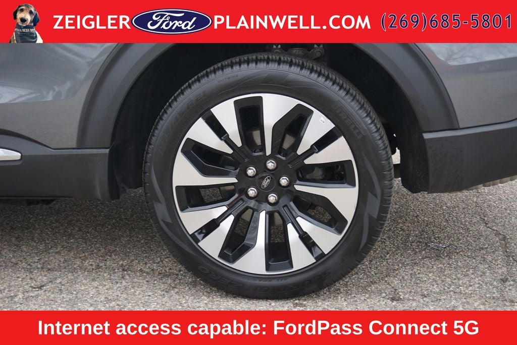 2025 Ford Explorer Platinum Lux Leather Pkg Panoramic Roof Co Pilot 360 21" Wh