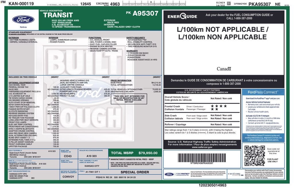 2023 Ford Transit-250 Base