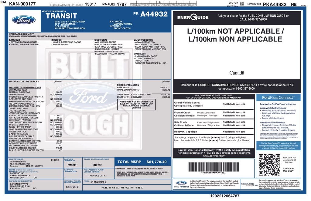 2023 Ford Transit-250 Base