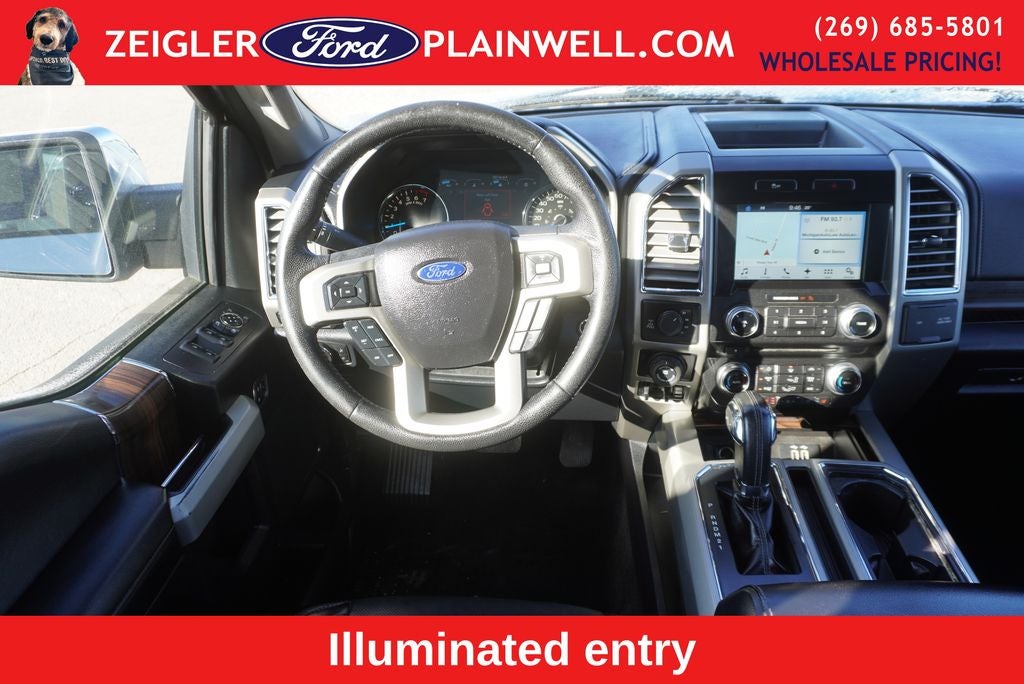 2016 Ford F-150 Lariat Crew Cab 4x4 Heated Leather NAV Chrome Pkg Tow Pkg