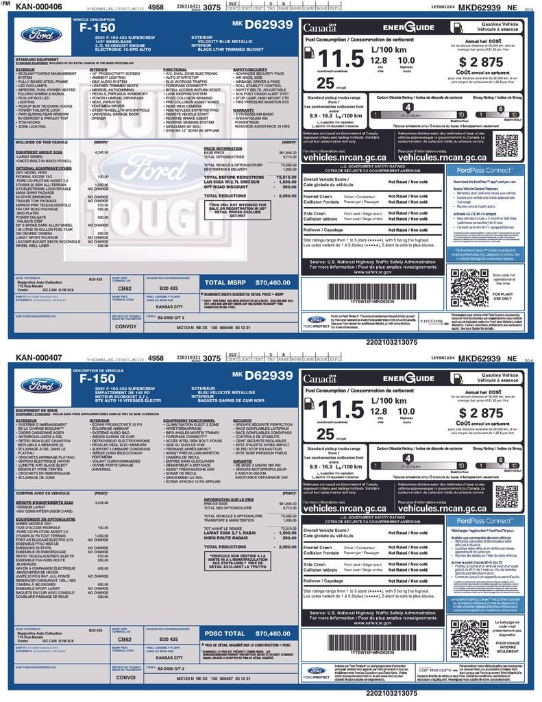 2021 Ford F-150 Lariat
