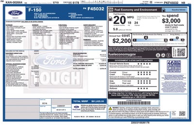2023 Ford F-150 XLT 2.7L TWIN PANEL ROOF SPORT APPEARANCE PKG REAR SL