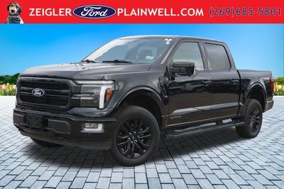 2024 Ford F-150 Lariat Hybrid Black Appearance Pkg Panoramic Roof Tow