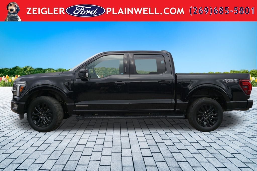 2024 Ford F-150 Lariat Hybrid Black Appearance Pkg Panoramic Roof Tow