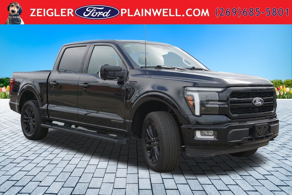 2024 Ford F-150 Lariat Hybrid Black Appearance Pkg Panoramic Roof Tow