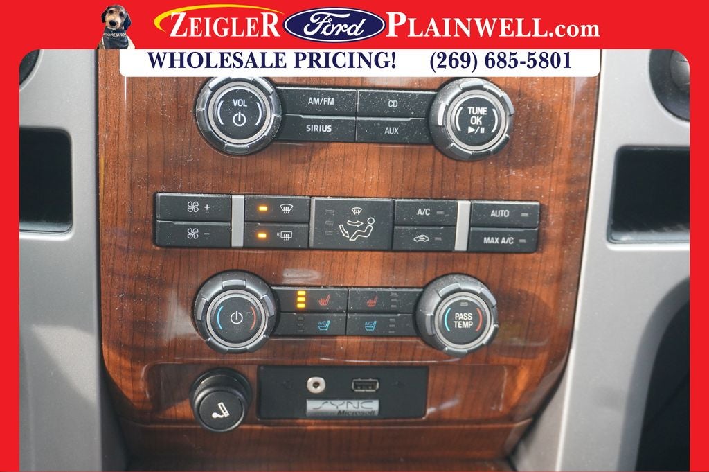 2010 Ford F-150 Lariat Ext Cab 4x4 V8 Heated & Cooled Seats Chrome Pkg T