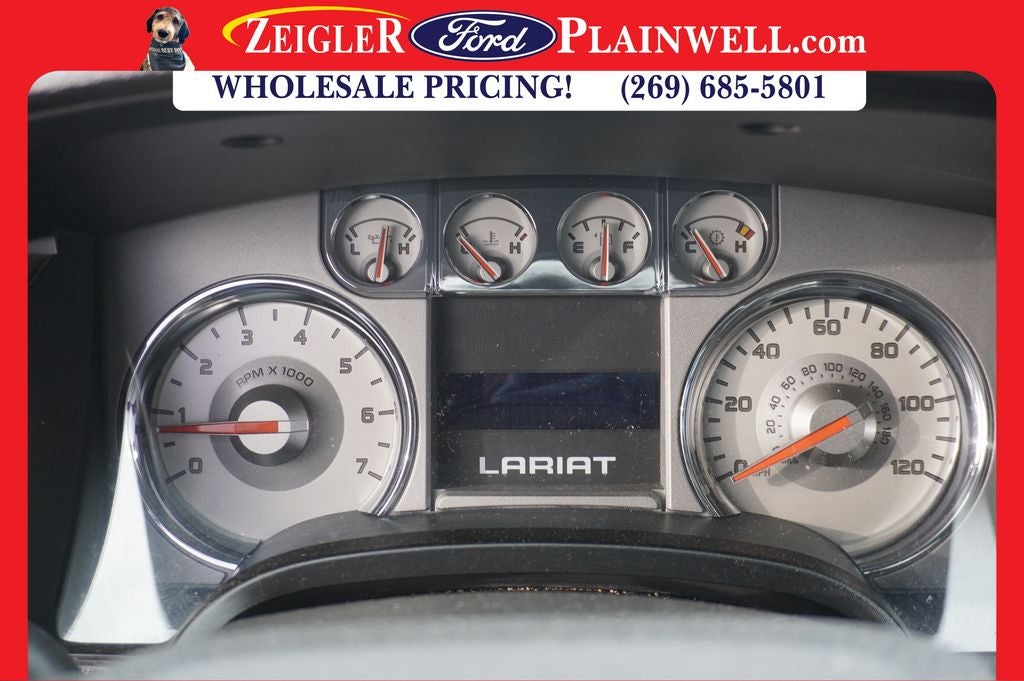 2010 Ford F-150 Lariat Ext Cab 4x4 V8 Heated & Cooled Seats Chrome Pkg T