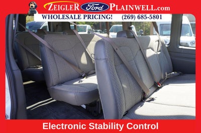 2023 GMC Savana 3500 LT 15 Passenger Extended WB Chrome Pkg Rear Camera