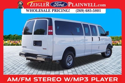 2023 GMC Savana 3500 LT 15 Passenger Extended WB Chrome Pkg Rear Camera