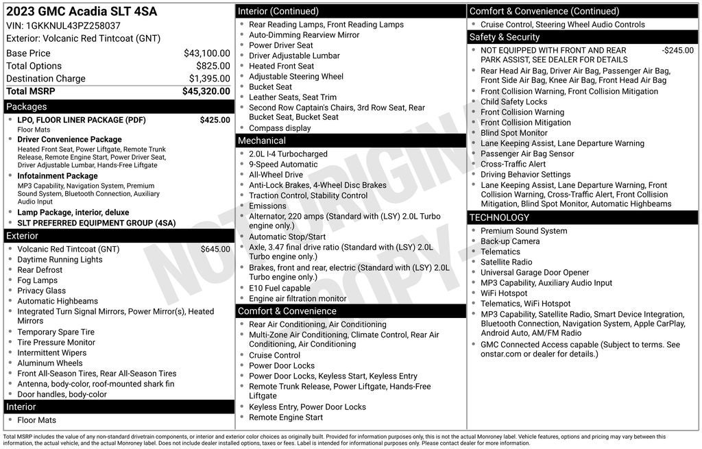 2023 GMC Acadia SLT