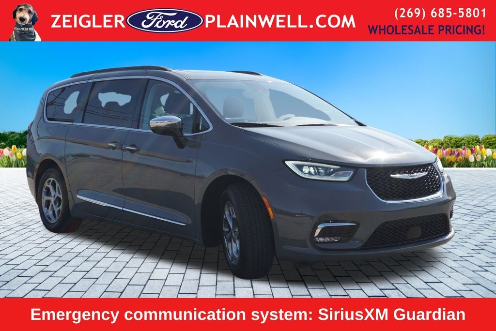 2023 Chrysler Pacifica Limited Heated Leather Power Moonroof Navigation Quad Rear