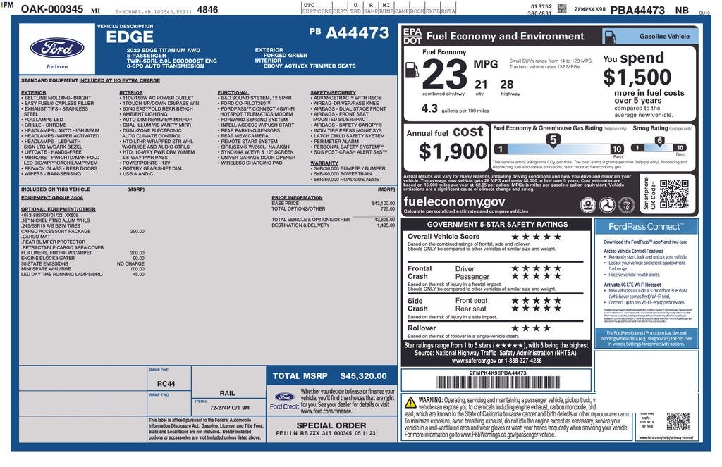 2023 Ford Edge Titanium