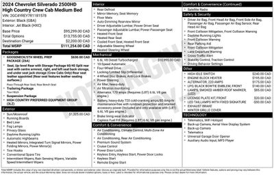 2024 Chevrolet Silverado 2500HD High Country CREW CAB DURAMAX DIESEL POWER MOONROOF LEATHER