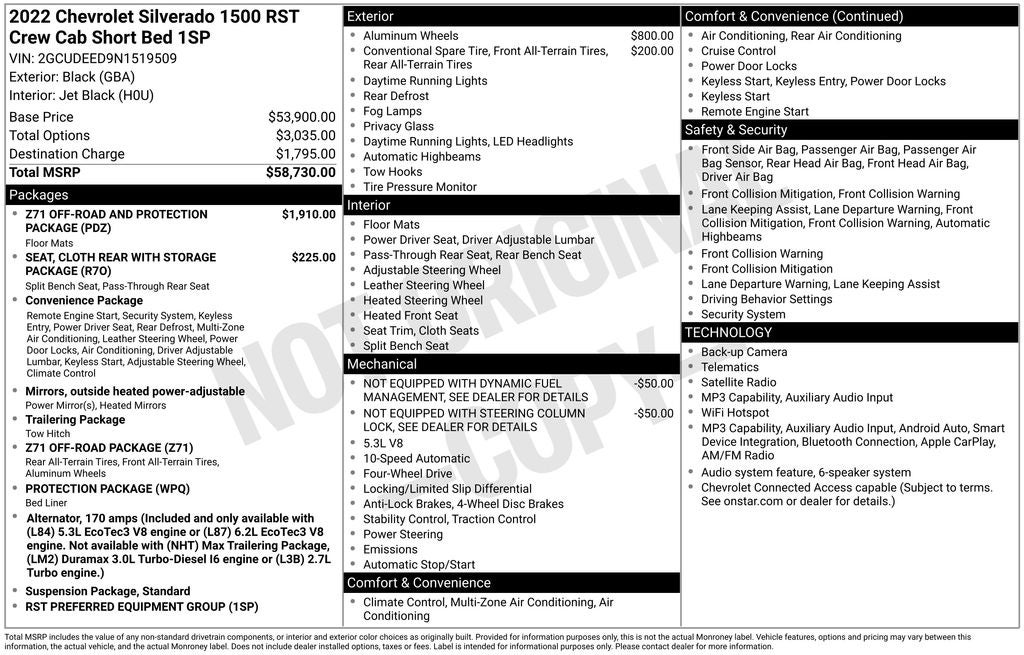 2022 Chevrolet Silverado 1500 RST