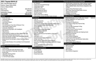 2021 Toyota RAV4 LE Rear Camera