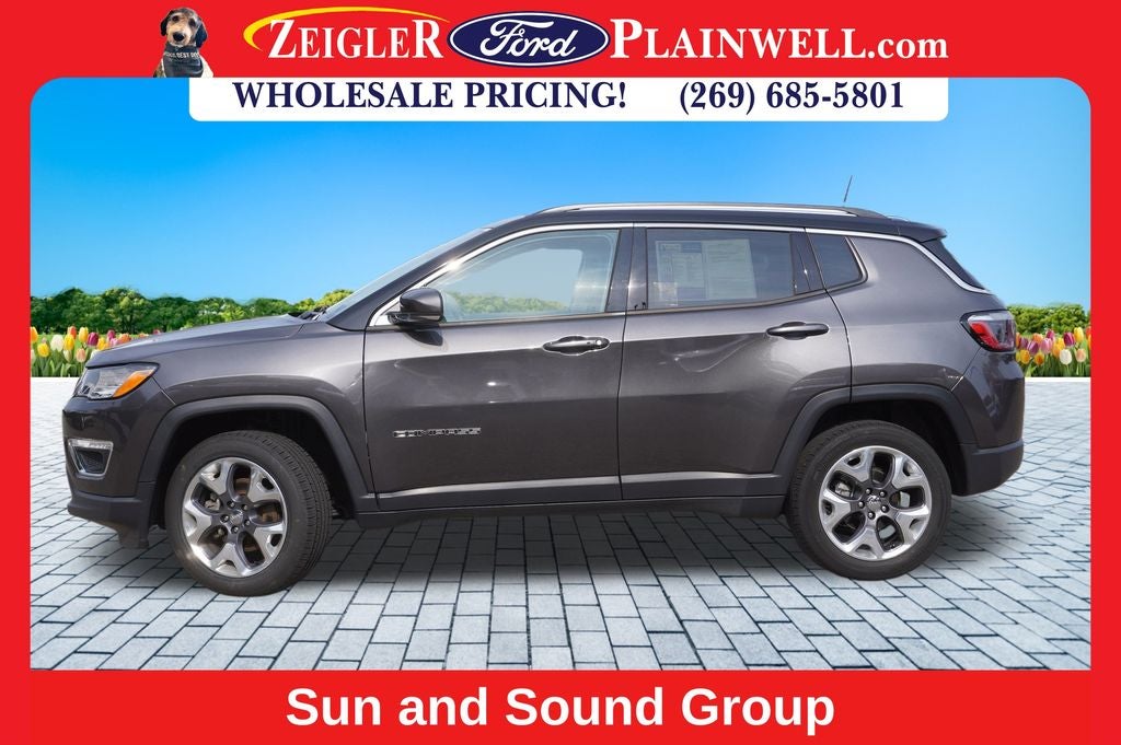 2021 Jeep Compass Limited 4x4 Leather Power Moonroof